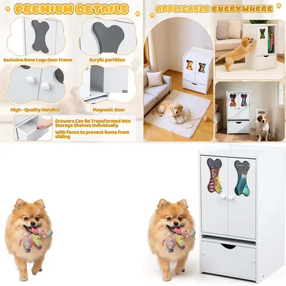 Pet Wardrobe Organizer for Dogs & Cats with Hanging Rod and Storage, 22.84x12.99x12.6 Inches
Pet Wardrobe Organizer for Dogs & Cats with Hanging Rod and Storage, 22.84x12.99x12.6 Inches