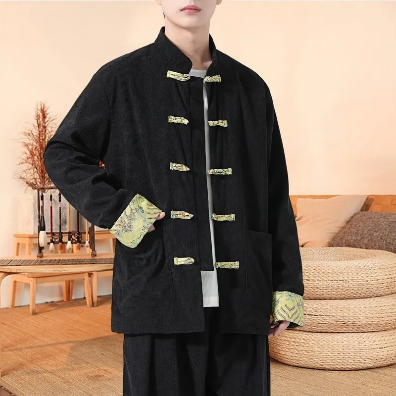 New Chinese Sle Men's Autumn Winter Corduroy Long Sve Jaet Stand Collar Overcoat Large Size Busin Gentleman Faion
New Chinese Sle Men's Autumn Winter Corduroy Long Sve Jaet Stand Collar Overcoat Large Size Busin Gentleman Faion