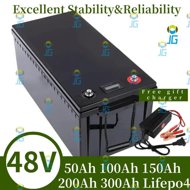48V 50Ah 100Ah 150Ah 200Ah 300Ah Lifepo4 Lithium Battery pack bluetooth Parellel for Solar system 3000W 5000W 6000W Inverter
48V 50Ah 100Ah 150Ah 200Ah 300Ah Lifepo4 Lithium Battery pack bluetooth Parellel for Solar system 3000W 5000W 6000W Inverter