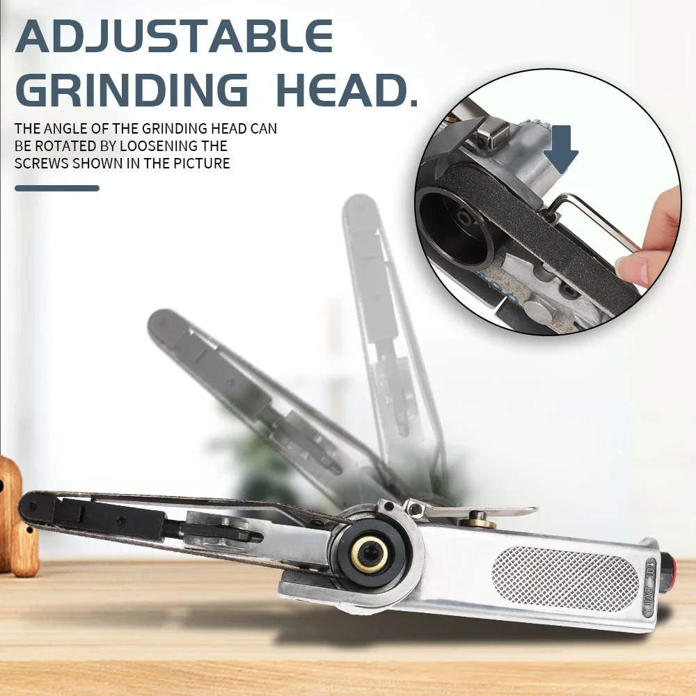 20x520mm Air Belt Sander Air Angle Grinder Grinding Machine with Sanding Belts for Air Compressor Sanding Pneumatic Tool Set
20x520mm Air Belt Sander Air Angle Grinder Grinding Machine with Sanding Belts for Air Compressor Sanding Pneumatic Tool Set