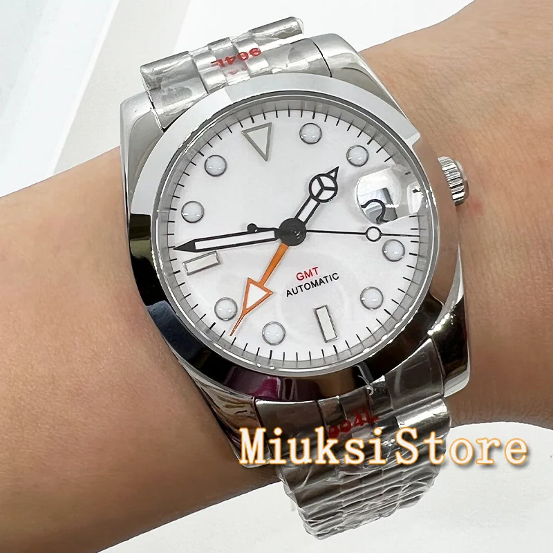 GMT Watch Function Mingzhu3804 36mm/40mm Automatic Men's Wristwatch Polished/Fluted Bezel White Dial Auto Date Bracelet
GMT Watch Function Mingzhu3804 36mm/40mm Automatic Men's Wristwatch Polished/Fluted Bezel White Dial Auto Date Bracelet
