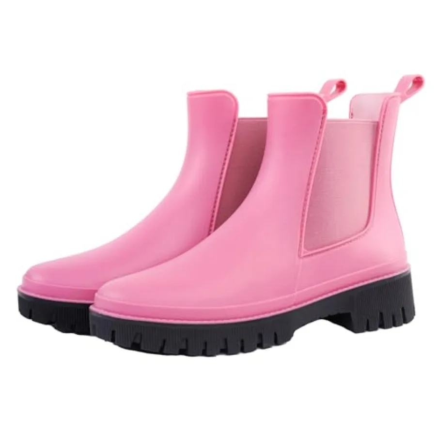 Women's Short Rain Boots Waterproof Chelsea Rain Boots For Ladies
Women's Short Rain Boots Waterproof Chelsea Rain Boots For Ladies