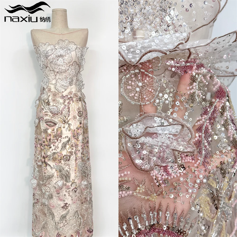 Madison Luxury 3d Beads Lace African Sequins Laces Fabric 5 Yards Sequence Heavy Lace Nigeria French Fabric for Sewing
Madison Luxury 3d Beads Lace African Sequins Laces Fabric 5 Yards Sequence Heavy Lace Nigeria French Fabric for Sewing