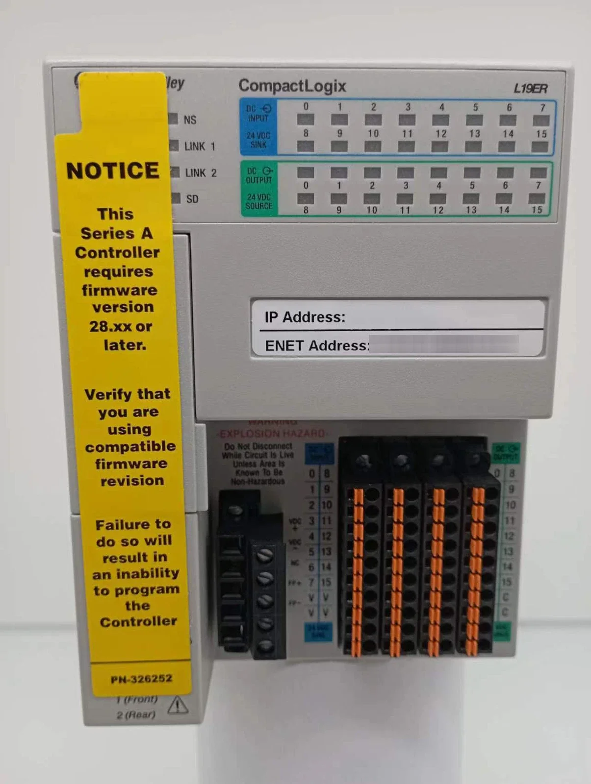 1769-L19ER-BB1B For Allen-Bradley 1769-L19ER-BB1B CompactLogix 1MB Memory Controller New
1769-L19ER-BB1B For Allen-Bradley 1769-L19ER-BB1B CompactLogix 1MB Memory Controller New