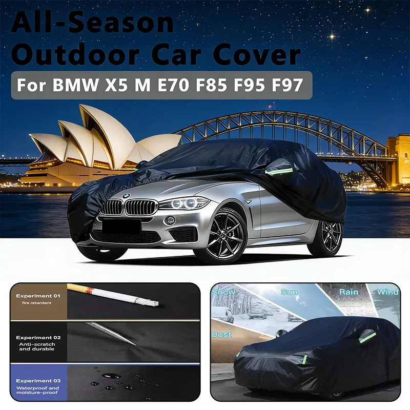 Car covers for BMW X5 M E70 F85 F95 F97 Outdoor Protection Full Car Covers Snow Cover Sunshade Waterproof Dustproof Exterior
Car covers for BMW X5 M E70 F85 F95 F97 Outdoor Protection Full Car Covers Snow Cover Sunshade Waterproof Dustproof Exterior