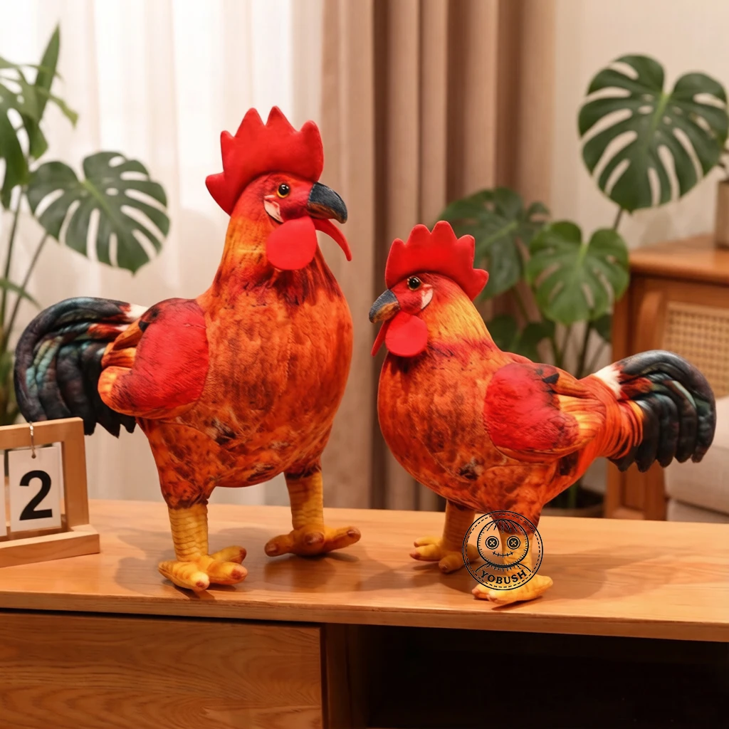 High Quality 30/48cm Simulation Rooster Plush Toys Life Like Chicken Plush Pillow Stuffed Soft Animal Dolls For Room Decor Gift
High Quality 30/48cm Simulation Rooster Plush Toys Life Like Chicken Plush Pillow Stuffed Soft Animal Dolls For Room Decor Gift