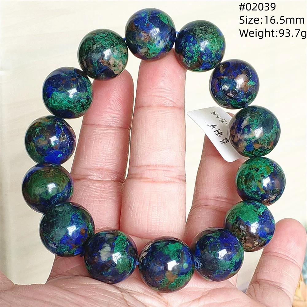Natural Blue Malachite Azurite Round Beads Bracelet Chrysocolla Gemstone Rare Women Men Jewelry AAAAAA
Natural Blue Malachite Azurite Round Beads Bracelet Chrysocolla Gemstone Rare Women Men Jewelry AAAAAA