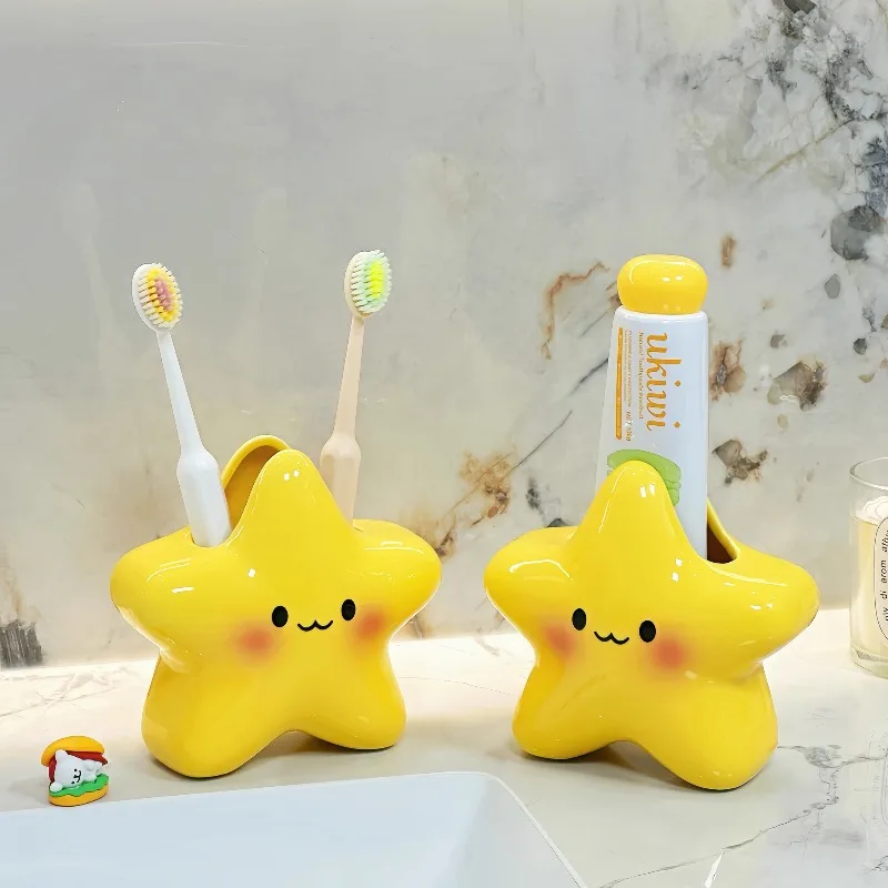 Держатель для электрической зубной щетки Cute Star, с хранилищем для зубной пасты, милая подставка для зубной щетки для раковины на столешнице
Держатель для электрической зубной щетки Cute Star, с хранилищем для зубной пасты, милая подставка для зубной щетки для раковины на столешнице