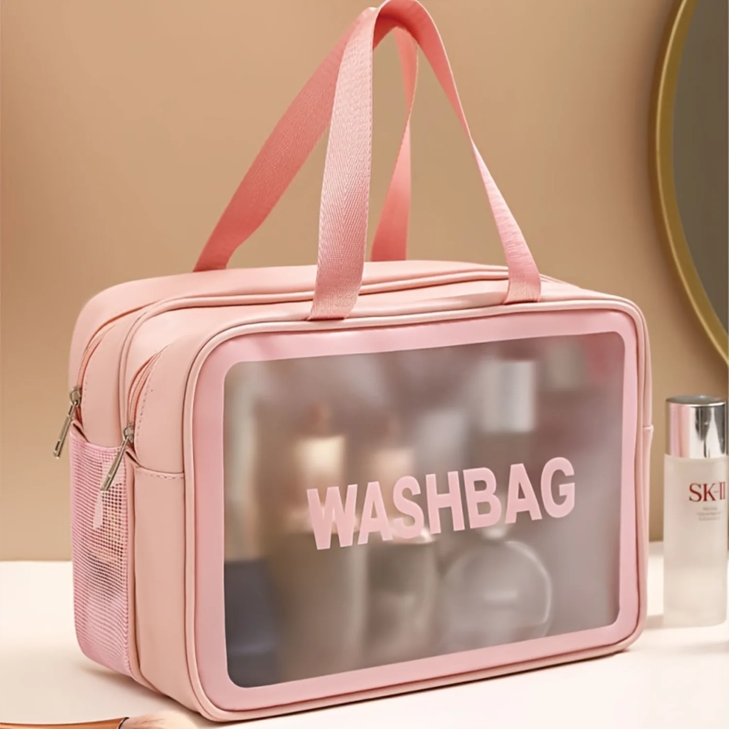 1pc Dry And Wet Separation Toiletry Bag, Men's Large Capacity Sports Swimming Bath Bag, Business Travel Portable Makeup Bag
1pc Dry And Wet Separation Toiletry Bag, Men's Large Capacity Sports Swimming Bath Bag, Business Travel Portable Makeup Bag