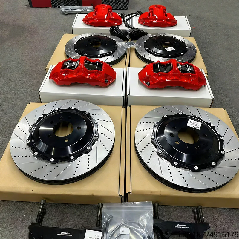 Custom GT6 6 Pot Front EPB 4 Pot Rear Big Brake Caliper Kit for Rover Discovery 5 Velar Upgrade Modification
Custom GT6 6 Pot Front EPB 4 Pot Rear Big Brake Caliper Kit for Rover Discovery 5 Velar Upgrade Modification