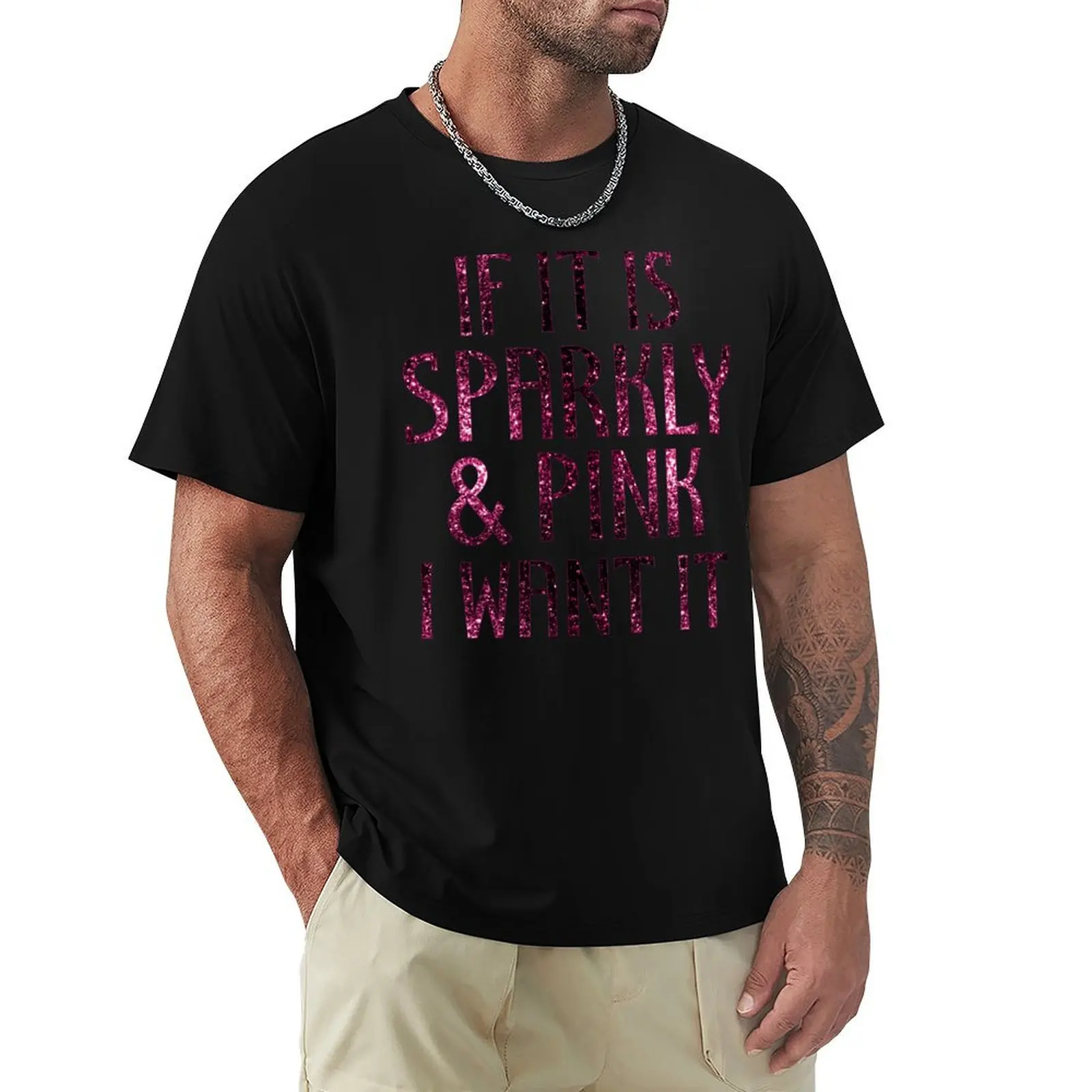 If it is Sparkly and Pink I want it faux sparkles (Photo of Glitter - Not Reflective) T-Shirt Casual Graphic Print Tee
If it is Sparkly and Pink I want it faux sparkles (Photo of Glitter - Not Reflective) T-Shirt Casual Graphic Print Tee