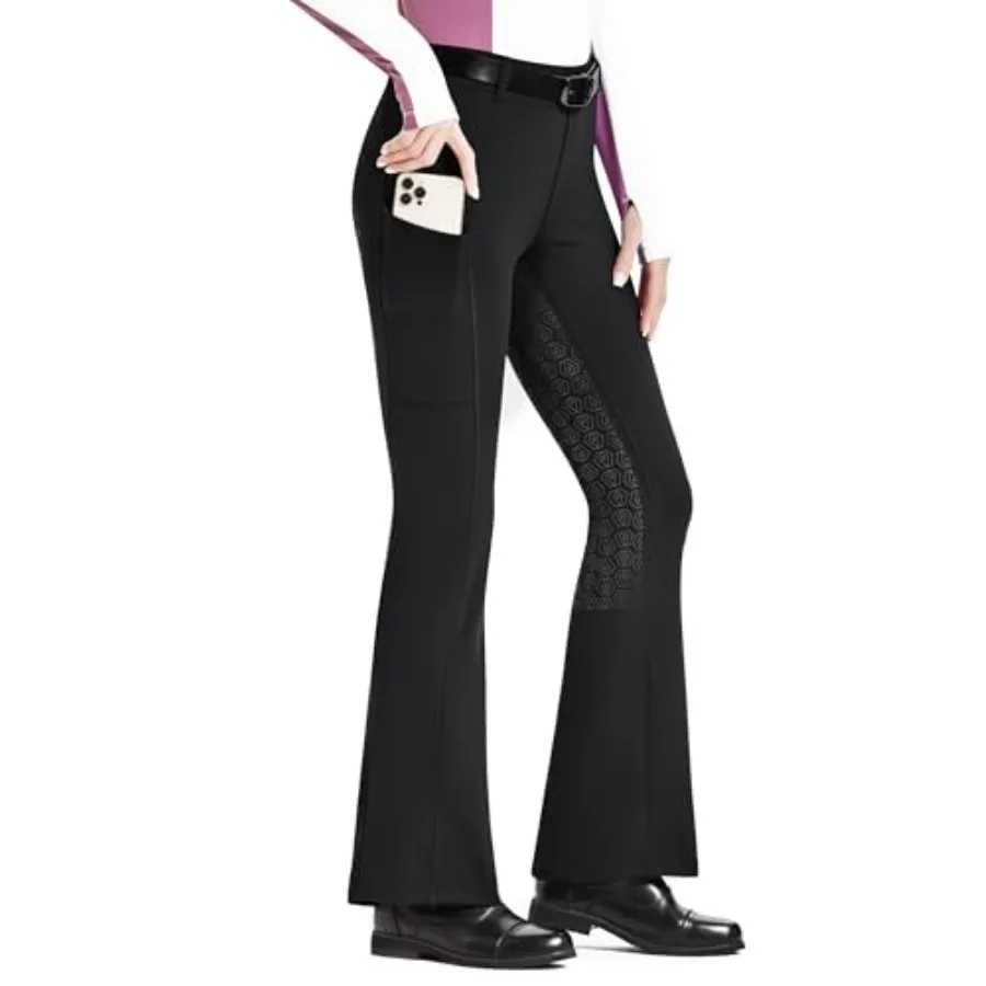 FitsT4 Sports Women's Fleece Lined Bootcut Horse Riding Pants Winter Full Seat Riding Tights with Pockets Equestrian Breeches
FitsT4 Sports Women's Fleece Lined Bootcut Horse Riding Pants Winter Full Seat Riding Tights with Pockets Equestrian Breeches