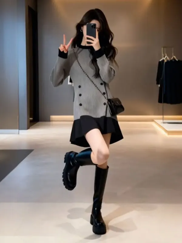 Korean Sle Gentle Color Blo Slimming Maxi Dr with Lace Hem High Waist Long Sve Cotton Busin Casual Autumn Dr
Korean Sle Gentle Color Blo Slimming Maxi Dr with Lace Hem High Waist Long Sve Cotton Busin Casual Autumn Dr