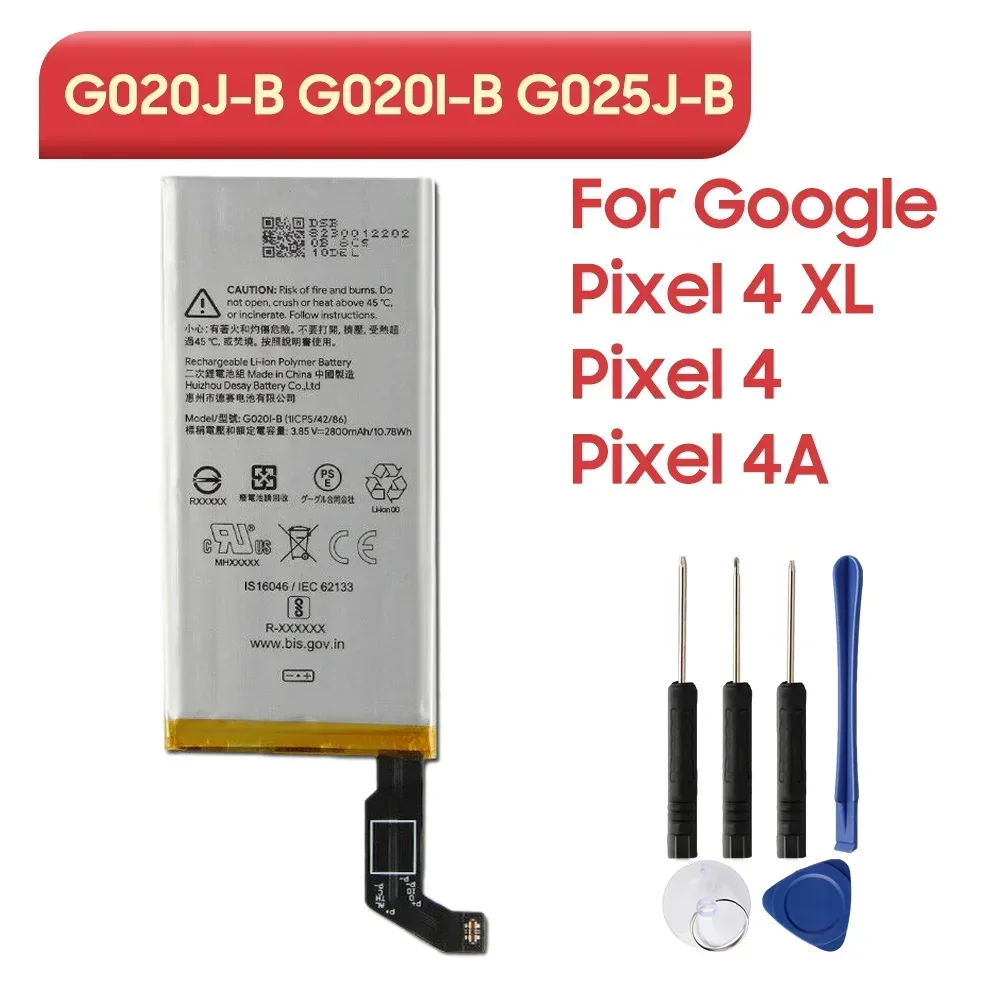 G020J-B G020I-B G025J-B Replacement Phone Battery For Google Pixel 4 XL Pixel4 XL Pixel4 Pixel 4 Pixel 4A
G020J-B G020I-B G025J-B Replacement Phone Battery For Google Pixel 4 XL Pixel4 XL Pixel4 Pixel 4 Pixel 4A