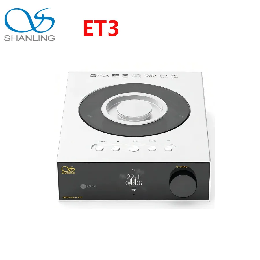 SHANLING ET3 CD Transport Player Wireless WiFi Streaming Hi-Res Audio Full-Featured Digital Turntable CD Player Bluetooth 5.0 PC
SHANLING ET3 CD Transport Player Wireless WiFi Streaming Hi-Res Audio Full-Featured Digital Turntable CD Player Bluetooth 5.0 PC