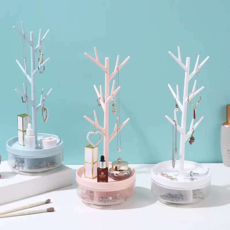 1pc Rotating jewelry storage rack, earring necklace storage, dressing table storage, display rack, multi-purpose storage rack
1pc Rotating jewelry storage rack, earring necklace storage, dressing table storage, display rack, multi-purpose storage rack