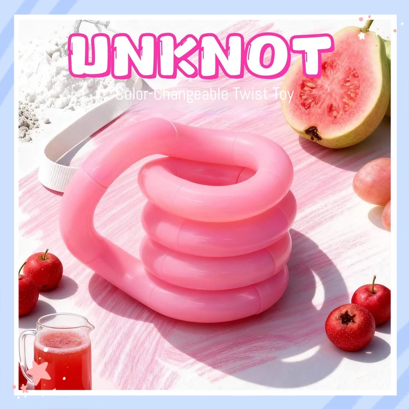 Unkont Tangle Twist Toy Temperature Sensitive Color Changing Silent Stress Relief Bendable Decompression Fidget Toy For Adult
Unkont Tangle Twist Toy Temperature Sensitive Color Changing Silent Stress Relief Bendable Decompression Fidget Toy For Adult