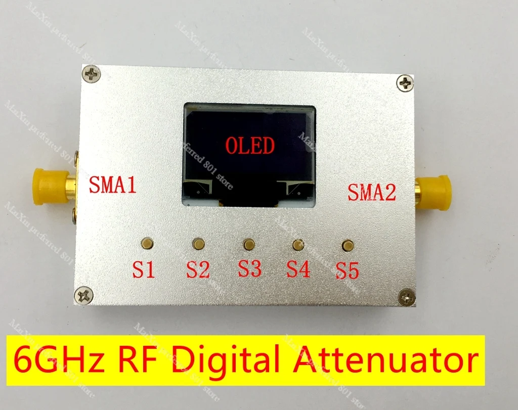 6G digital programmable attenuator 60DB step 0.25DB OLED display CNC AT-6000V2.0
6G digital programmable attenuator 60DB step 0.25DB OLED display CNC AT-6000V2.0
