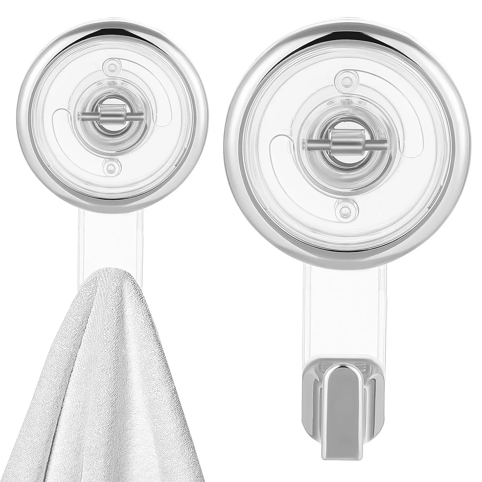 2Pcs Suction Suction Hooks Heavy Duty Cup Hooks Rotating No Drill Shower Plastic Wall Mount Storage Solution
2Pcs Suction Suction Hooks Heavy Duty Cup Hooks Rotating No Drill Shower Plastic Wall Mount Storage Solution