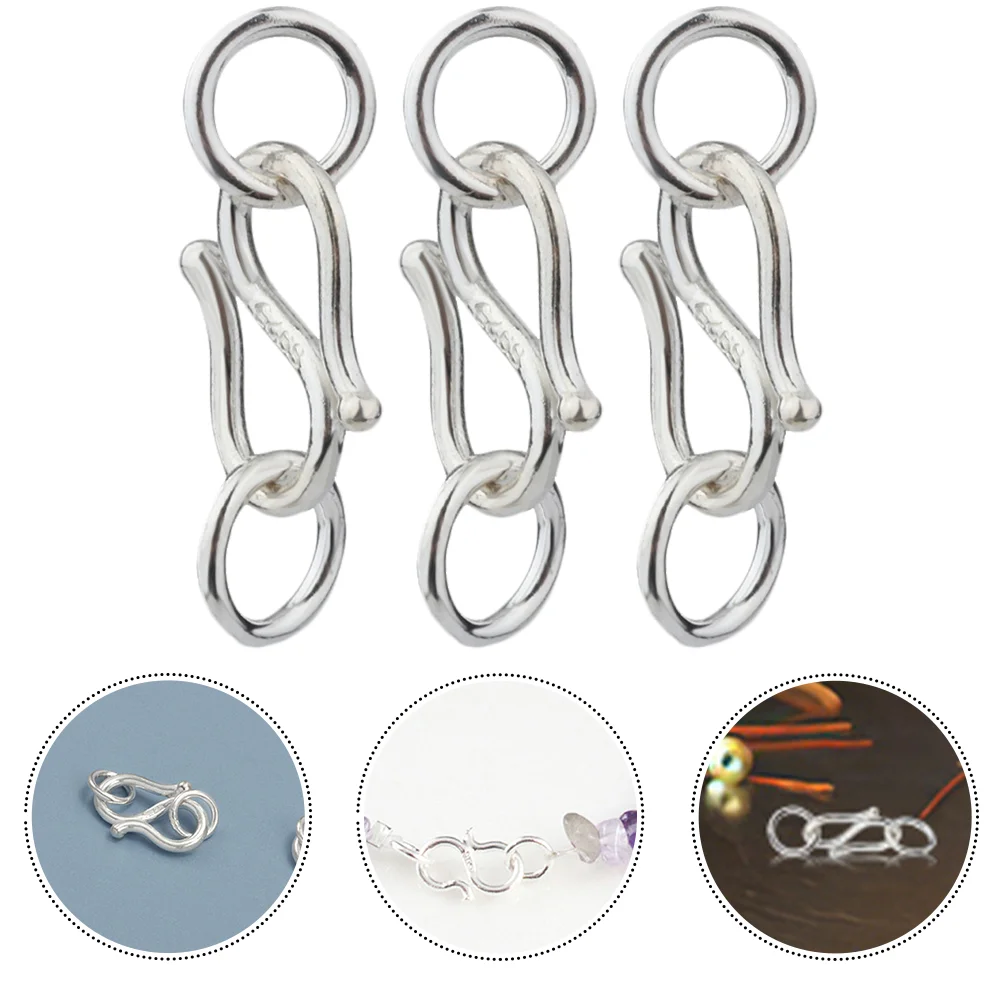 3 Pcs Connector Double Ring Buckle Bracelet Jewelry Gold Rings S925 Silver Clasps for Making
3 Pcs Connector Double Ring Buckle Bracelet Jewelry Gold Rings S925 Silver Clasps for Making