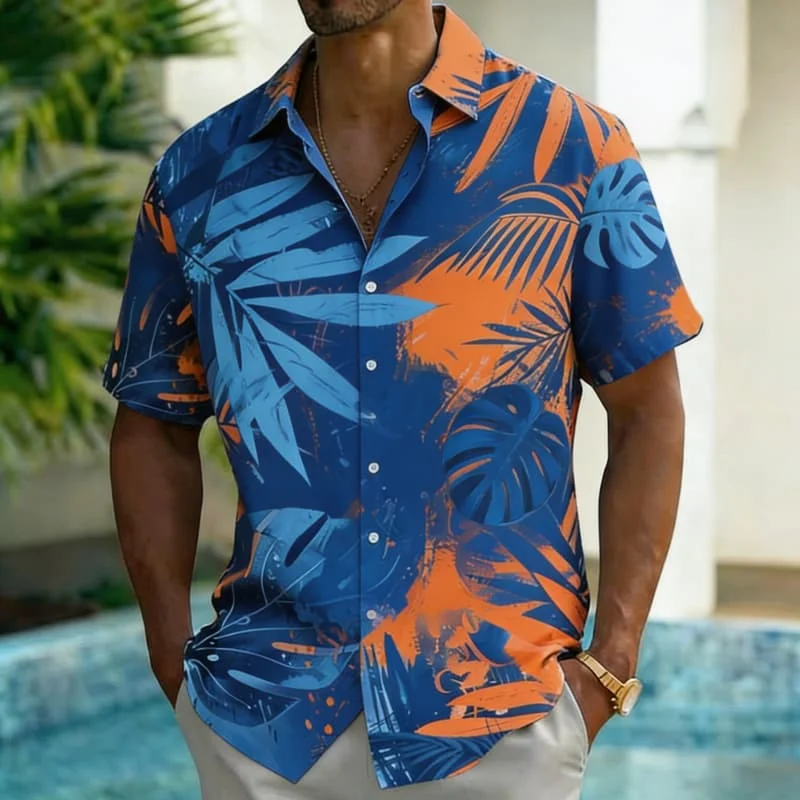 Men's Artistic Ink Splash Tropical Leaf Print Shirt, for Summer Holiday, Daily Outings, Beach Trips & Streetwear
Men's Artistic Ink Splash Tropical Leaf Print Shirt, for Summer Holiday, Daily Outings, Beach Trips & Streetwear