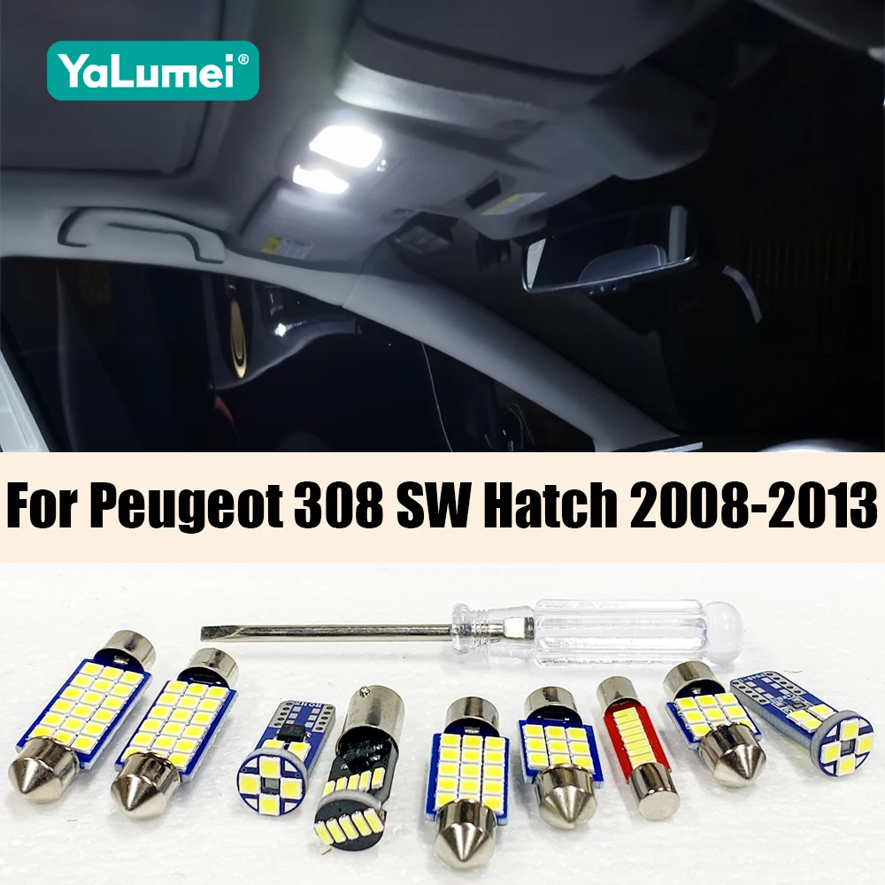 For Peugeot 308 SW Hatch 2008 2009 2010 2011 2012 2013 15PCS Car LED Interior Reading Lamp Vanity Mirror Trunk Light Accessories
For Peugeot 308 SW Hatch 2008 2009 2010 2011 2012 2013 15PCS Car LED Interior Reading Lamp Vanity Mirror Trunk Light Accessories