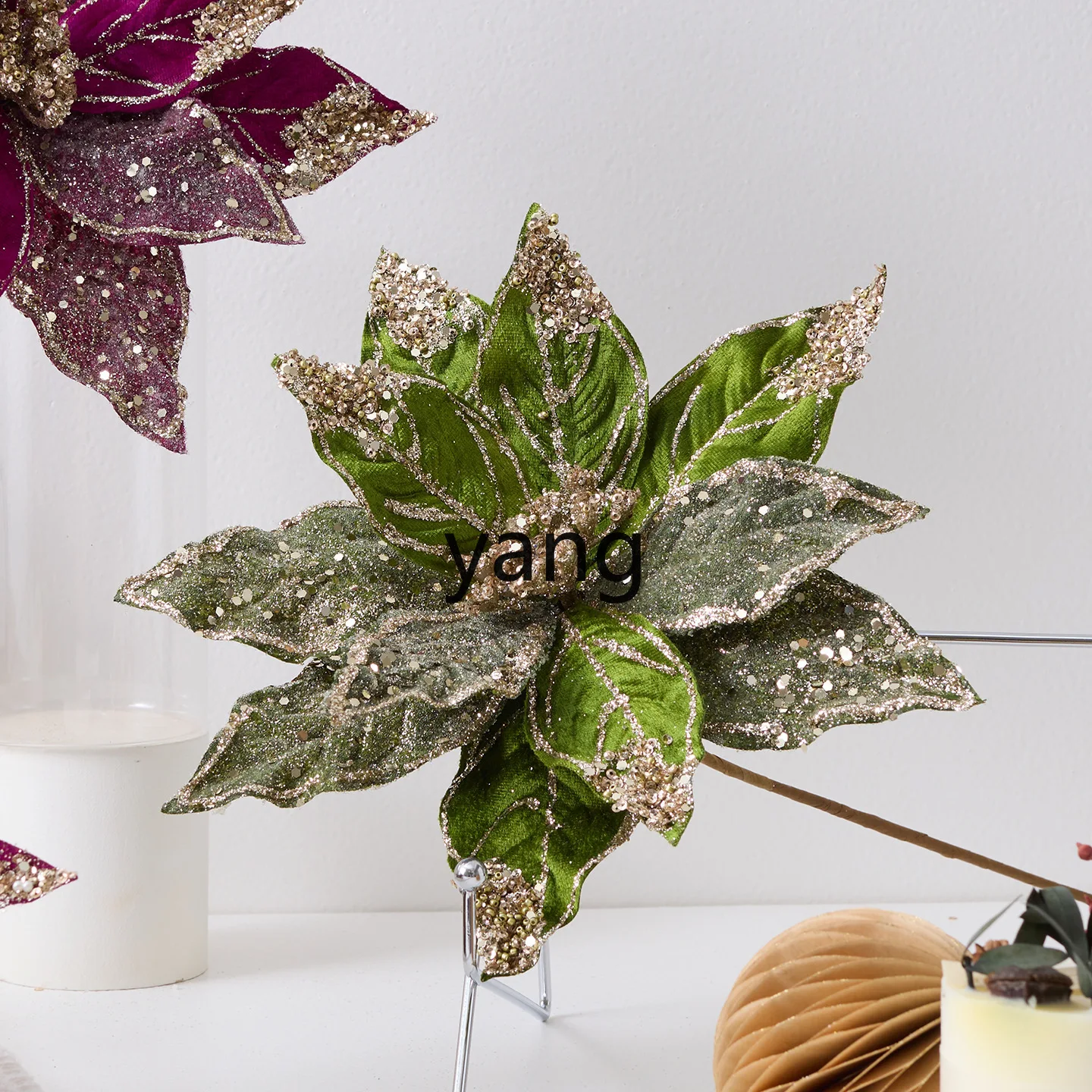 LMM Christmas Flower Special Dyeing Styling Simulation Flower Holiday Wedding Decoration Scene Arrangement Props
LMM Christmas Flower Special Dyeing Styling Simulation Flower Holiday Wedding Decoration Scene Arrangement Props