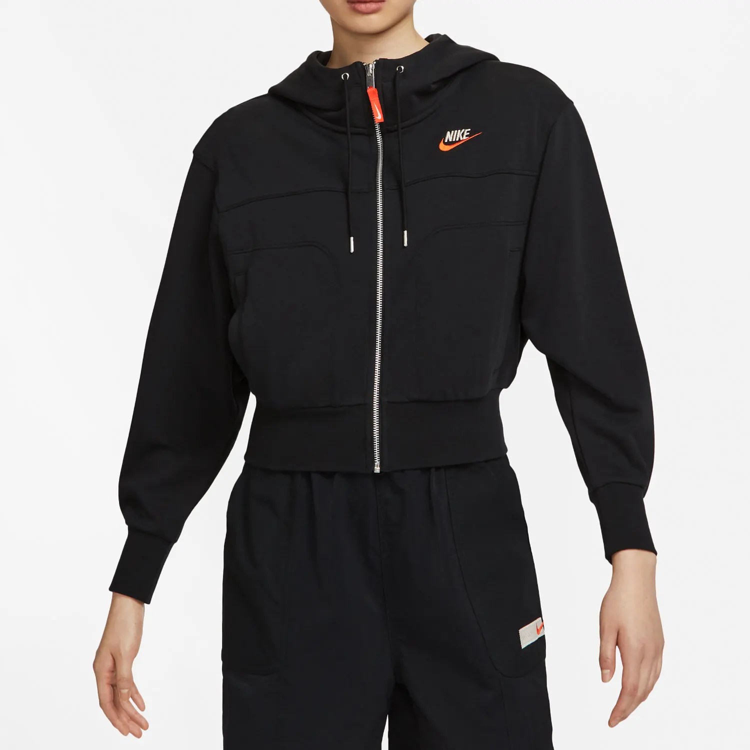 Nike Genuine Women's Cropped Hooded Zip-Up Casual Sport Jacket FB7212-010
Nike Genuine Women's Cropped Hooded Zip-Up Casual Sport Jacket FB7212-010