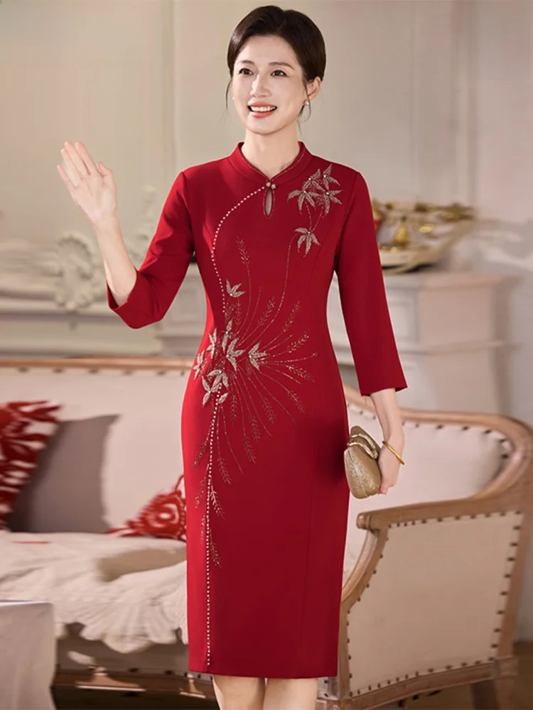 Hengyuanxiang Wedding Dress New 2026 Spring Summer High-End Improved Happy Mother-In-Law Wedding Banquet Clothes
Hengyuanxiang Wedding Dress New 2026 Spring Summer High-End Improved Happy Mother-In-Law Wedding Banquet Clothes