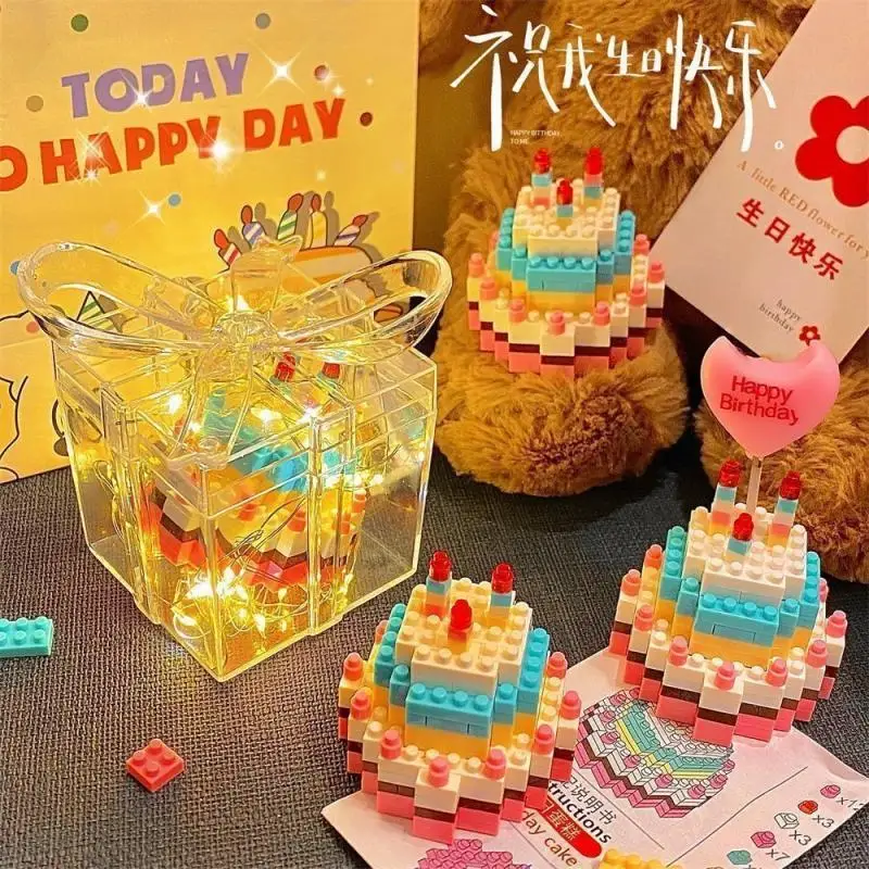 Cake Micro Building Blocks Toys Kids Assembly Toys Mini Bricks Light Particle Educational Toy Figure Children Birthday Girl Gift
Cake Micro Building Blocks Toys Kids Assembly Toys Mini Bricks Light Particle Educational Toy Figure Children Birthday Girl Gift