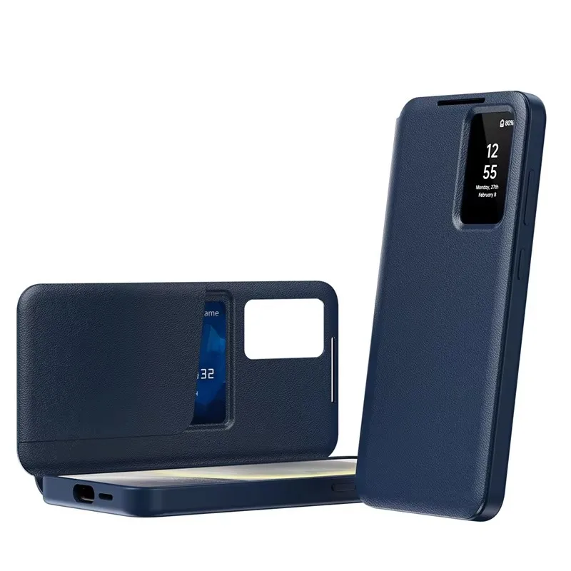 Window Card Lnsertion Leather Original Cover For Samsung Galaxy S25 S24 S23 S22 Ultra Plus S25 Ultra Multifunctional Smart Case
Window Card Lnsertion Leather Original Cover For Samsung Galaxy S25 S24 S23 S22 Ultra Plus S25 Ultra Multifunctional Smart Case