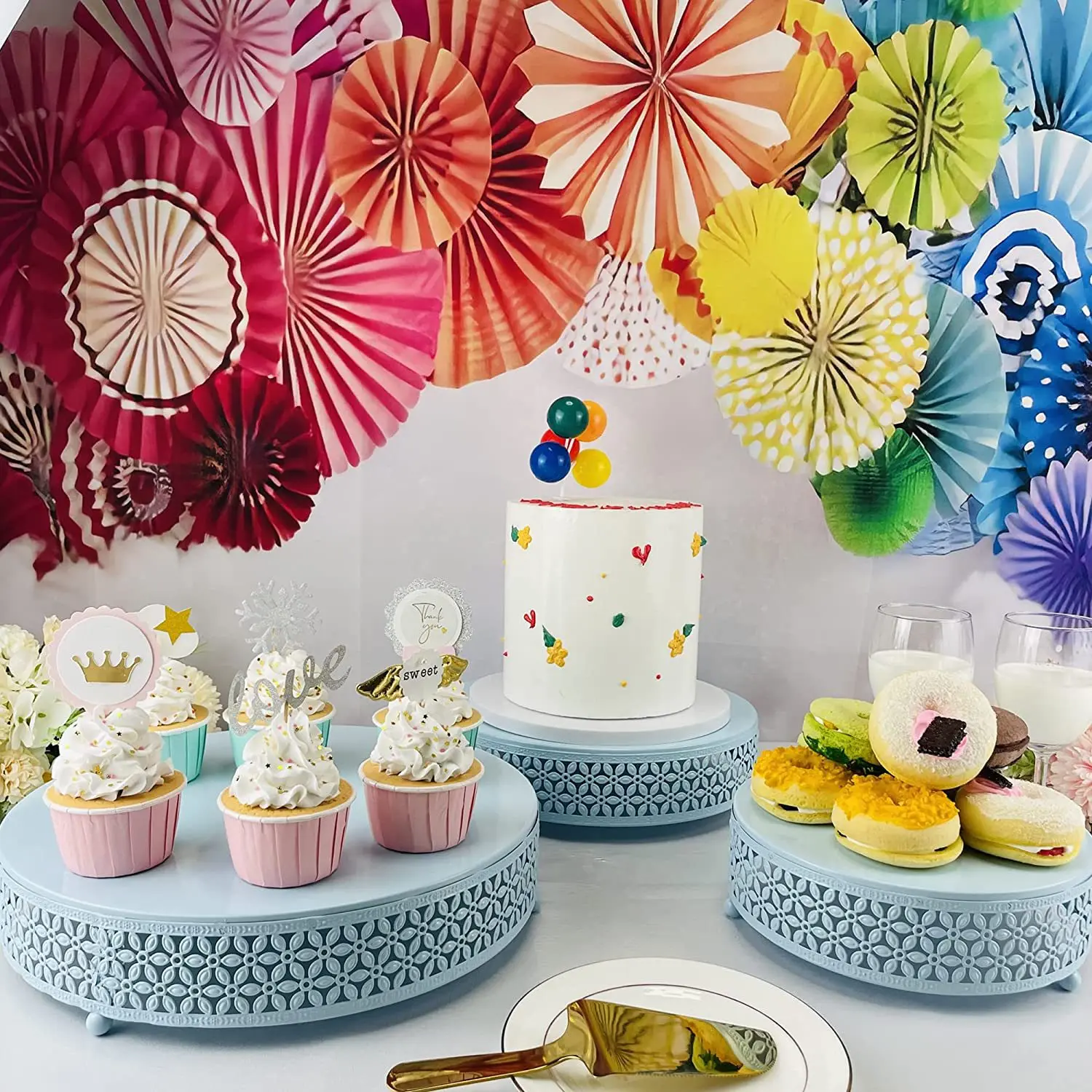 Cake Stand Home Party Dessert Table Display Rack Dessert Cake Tray Cold Meal Tea Break Table Afternoon Tea Center Rack Metal set
Cake Stand Home Party Dessert Table Display Rack Dessert Cake Tray Cold Meal Tea Break Table Afternoon Tea Center Rack Metal set