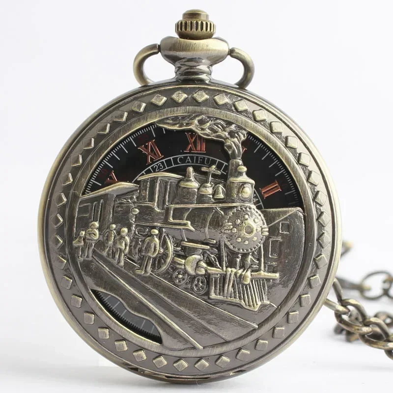 Simple Design Classic Vintage Train Pocket Watches Collection Steampunk Mens Mechanical Chain Necklace Pendant Fob Watch
Simple Design Classic Vintage Train Pocket Watches Collection Steampunk Mens Mechanical Chain Necklace Pendant Fob Watch
