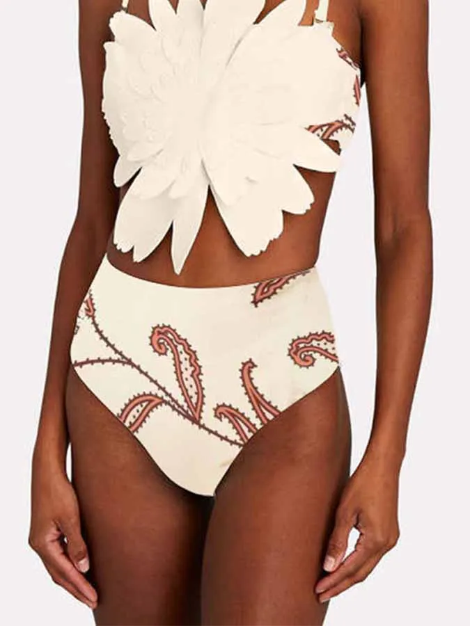 Three-Dimensional Flower Print Bikini 2023 Fashion Women Swimwear Summer High Waist Swimsuit Bathing Suits Beach Style Vacation
Three-Dimensional Flower Print Bikini 2023 Fashion Women Swimwear Summer High Waist Swimsuit Bathing Suits Beach Style Vacation