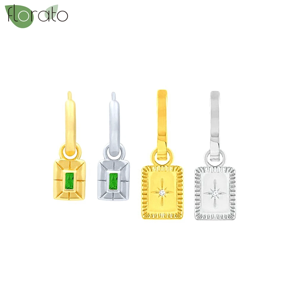 Vintage Gold Plated Square Pendant Earrings 925 Sterling Silver Needle 2024 New Hoop Earrings for Women Fashion Jewelry Gift
Vintage Gold Plated Square Pendant Earrings 925 Sterling Silver Needle 2024 New Hoop Earrings for Women Fashion Jewelry Gift