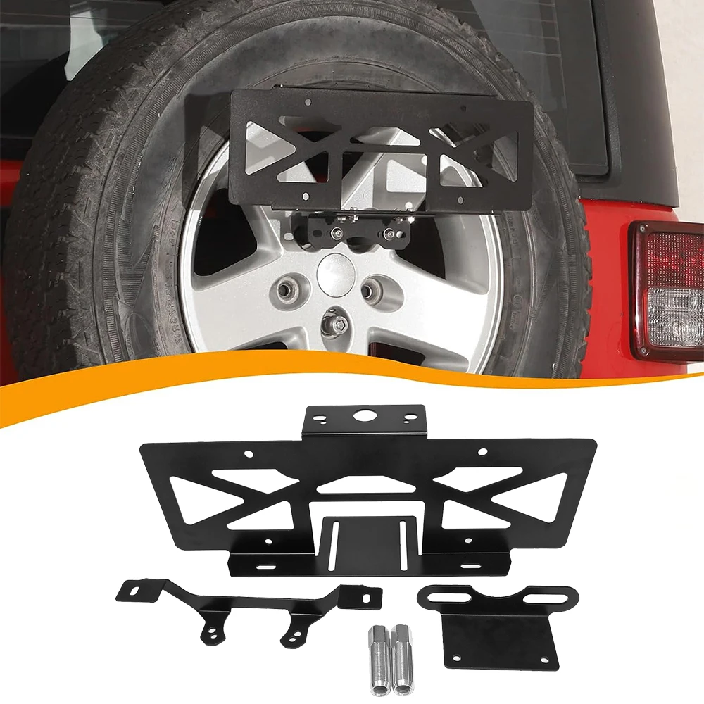 License Plate Holder For Jeep Wrangler JL 2018-2024+ Car Rear Spare Tire Number Plate Relocation Mount Bracket Locator
License Plate Holder For Jeep Wrangler JL 2018-2024+ Car Rear Spare Tire Number Plate Relocation Mount Bracket Locator