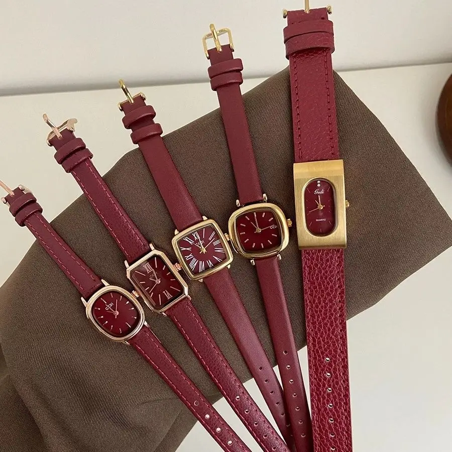 Zongli, Light Luxury and High-end Ankola Red Watch Female White Artifact Niche Retro Literary and Waterproof Quartz Watch
Zongli, Light Luxury and High-end Ankola Red Watch Female White Artifact Niche Retro Literary and Waterproof Quartz Watch