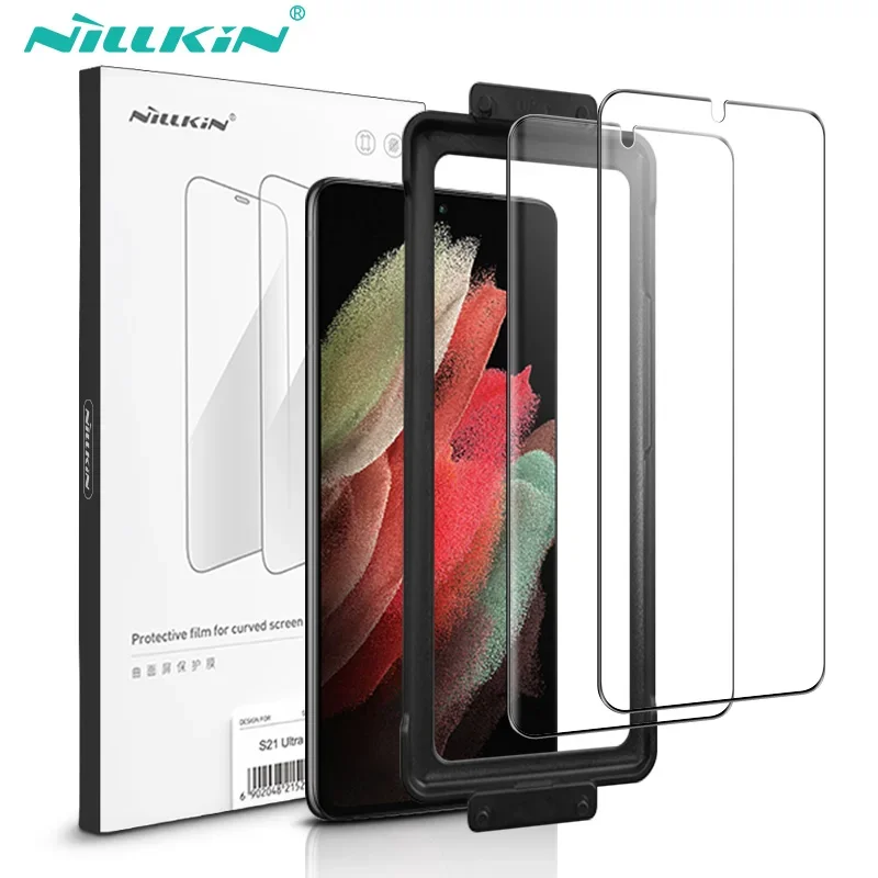 NILLKIN 2Pcs Full Glue Screen Protector For Samsung Galaxy S24 Ultra Full Cover Soft Film For Samsung Galaxy S23/S22 With tool
NILLKIN 2Pcs Full Glue Screen Protector For Samsung Galaxy S24 Ultra Full Cover Soft Film For Samsung Galaxy S23/S22 With tool