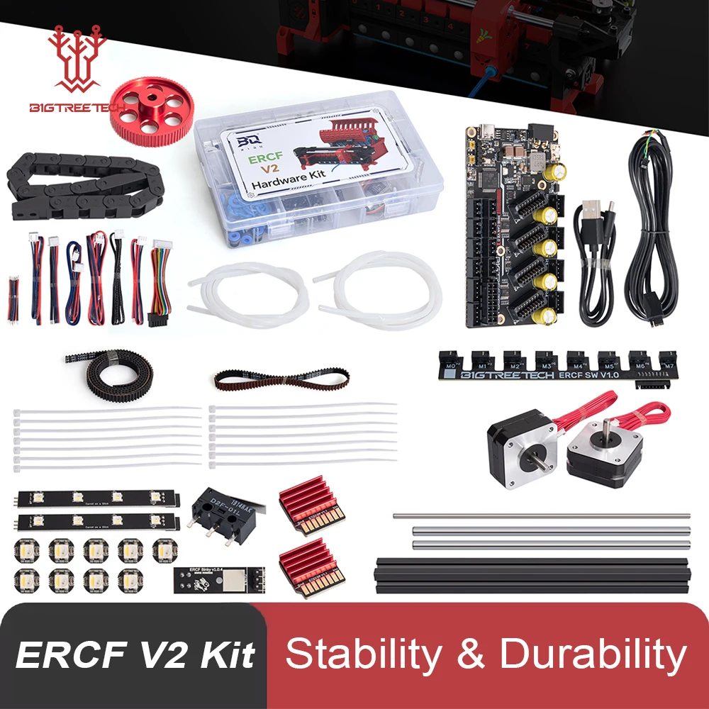 BIQU ERCF V2 Kit 3D Printer Parts MMB CAN V2 Mainboard Flexible PCB CNC Machined 80T Belt Gear Custom SK5 Cutting Blades Set
BIQU ERCF V2 Kit 3D Printer Parts MMB CAN V2 Mainboard Flexible PCB CNC Machined 80T Belt Gear Custom SK5 Cutting Blades Set
