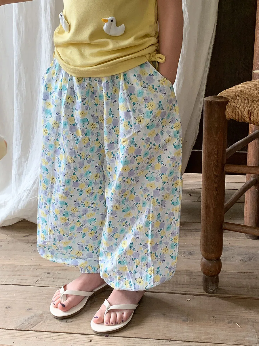 2025 summer new children's casual pants, stylish floral workwear pants, comfortable, soft, loose girls' lantern pants
2025 summer new children's casual pants, stylish floral workwear pants, comfortable, soft, loose girls' lantern pants