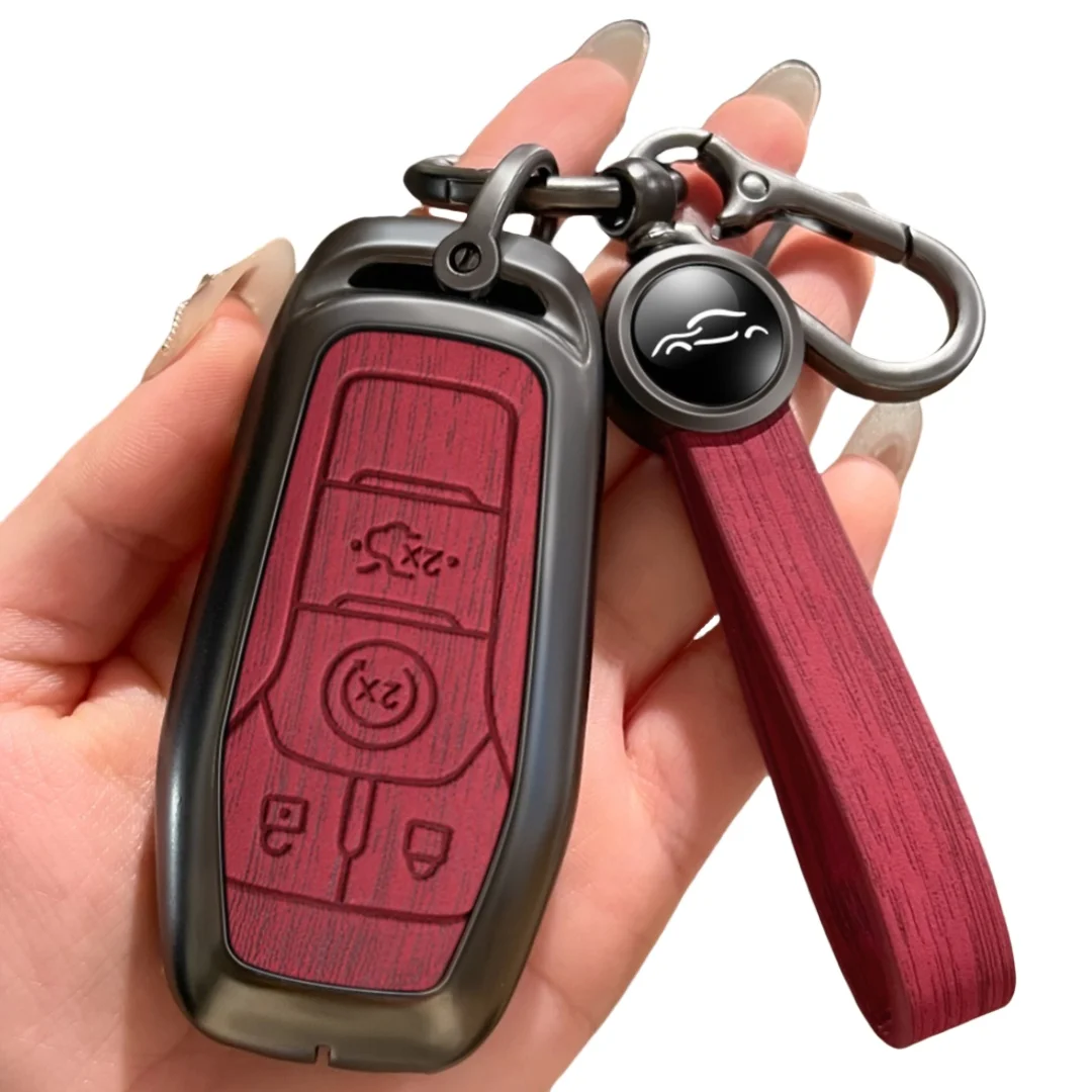 Metal Leather Car Key Cover Case for Ford Fusion Mondeo Mustang F-150 Explorer Edge 2015 - 2020 Key Protection Shell Fob
Metal Leather Car Key Cover Case for Ford Fusion Mondeo Mustang F-150 Explorer Edge 2015 - 2020 Key Protection Shell Fob