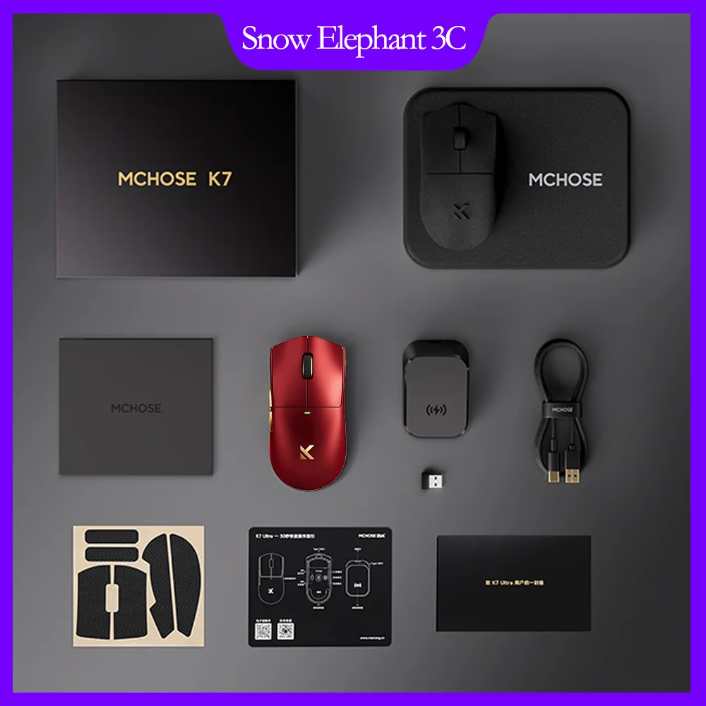 MCHOSE K7 Ultra Wireless Gaming Mouse PAW3950 Dual 8K Polling Rate Lightweight Magnetic Wireless Charging Dock Esports Office
MCHOSE K7 Ultra Wireless Gaming Mouse PAW3950 Dual 8K Polling Rate Lightweight Magnetic Wireless Charging Dock Esports Office