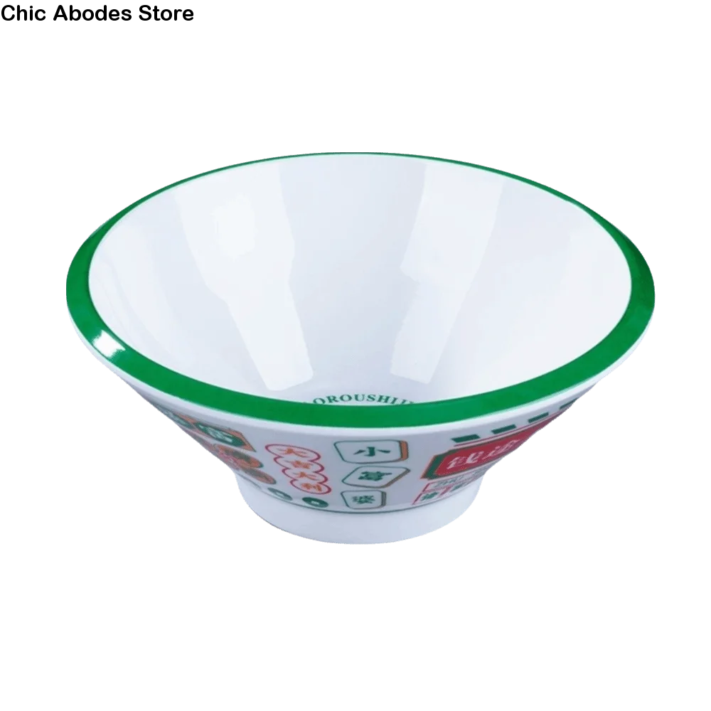 Thickened Melamine Noodle Bowl Imitation Porcelain Round Salad Bowl Chinese Style Blessing Soup Bowls Hot Pot Dining
Thickened Melamine Noodle Bowl Imitation Porcelain Round Salad Bowl Chinese Style Blessing Soup Bowls Hot Pot Dining