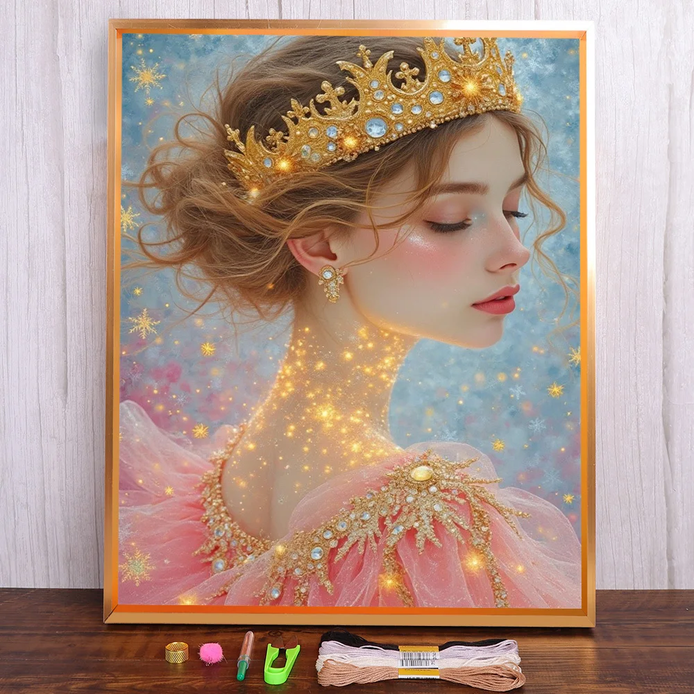 Portrait Princess Printed Fabric Cross Stitch Complete Kit Embroidery Handiwork Craft Hobby Knitting Sales Wholesale Counted
Portrait Princess Printed Fabric Cross Stitch Complete Kit Embroidery Handiwork Craft Hobby Knitting Sales Wholesale Counted