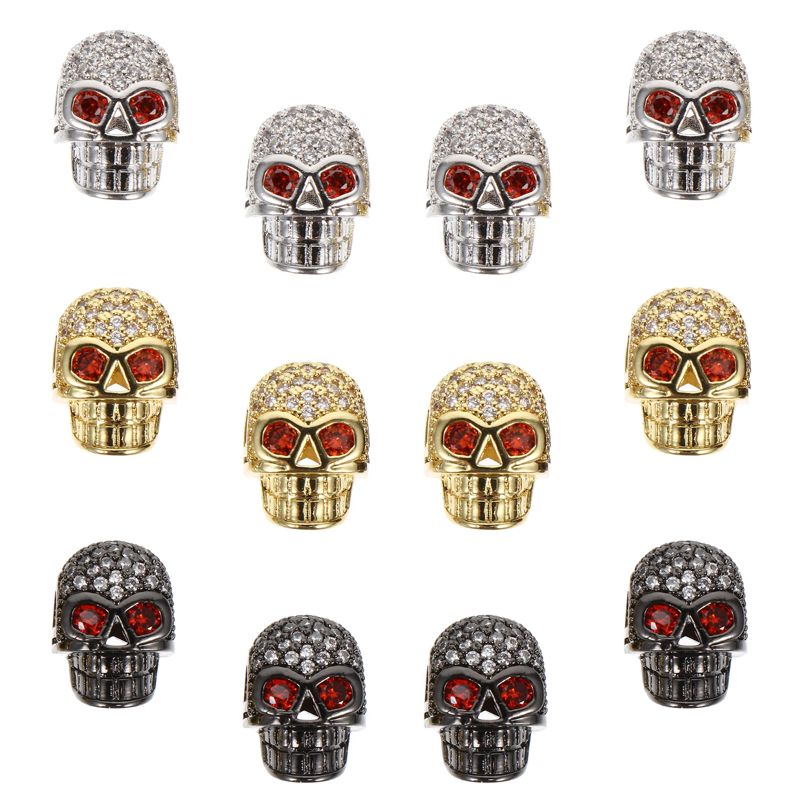 12pcs Copper Spacer Beads DIY Jewelry Making Skull Shaped Charms Craft Accessories Loose Beads Educational Toy Kids Stringing
12pcs Copper Spacer Beads DIY Jewelry Making Skull Shaped Charms Craft Accessories Loose Beads Educational Toy Kids Stringing