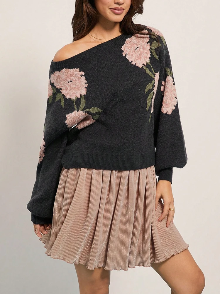 New Winter Fashion Woman's Sweater,Long Sleeve Sweaters,Floral Tops,Pullovers,Crochet Sweater,Off The Shoulder Top,Black Sweater
New Winter Fashion Woman's Sweater,Long Sleeve Sweaters,Floral Tops,Pullovers,Crochet Sweater,Off The Shoulder Top,Black Sweater