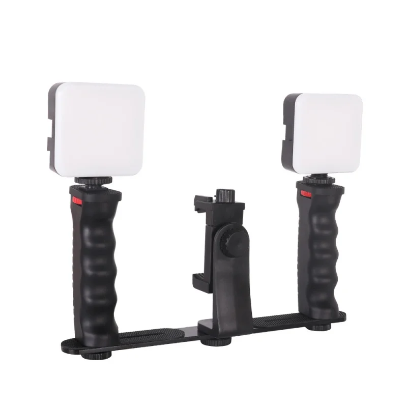 New Hot Selling Phone Accessories Dual Handheld Phone Holder Stabilizer for Smart Shooting
New Hot Selling Phone Accessories Dual Handheld Phone Holder Stabilizer for Smart Shooting