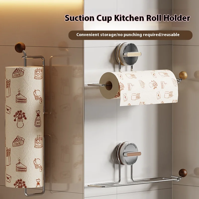 Strong Suction Paper Towel Holder,No Drill Kitchen Cabinet Paper Towel Rack,Lazy Cloth Dispenser plastic Wrap Organizer
Strong Suction Paper Towel Holder,No Drill Kitchen Cabinet Paper Towel Rack,Lazy Cloth Dispenser plastic Wrap Organizer