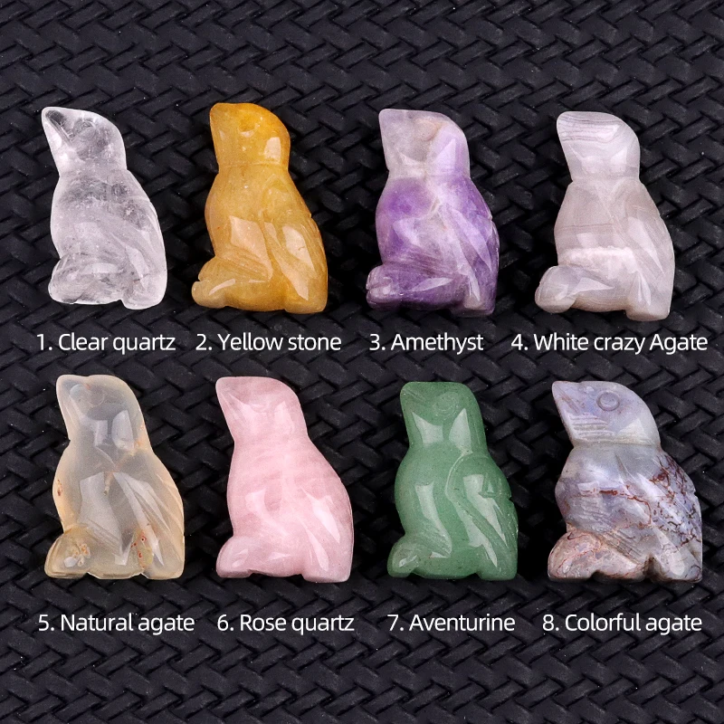 12pcs Natural Stone Crystal 18x27mm Bird Shape Statue Kit Hand Carved Animal Sculpture Craft Ornament Gifts Home Decor
12pcs Natural Stone Crystal 18x27mm Bird Shape Statue Kit Hand Carved Animal Sculpture Craft Ornament Gifts Home Decor