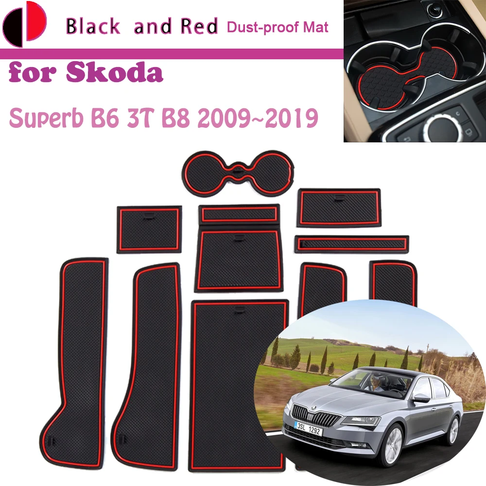 Rubber Door Groove Mat for Skoda Superb B6 3T B8 2009~2019 2010 2011 2012 Gate Storage Slot Coaster Dust-proof Pad Car Sticker
Rubber Door Groove Mat for Skoda Superb B6 3T B8 2009~2019 2010 2011 2012 Gate Storage Slot Coaster Dust-proof Pad Car Sticker